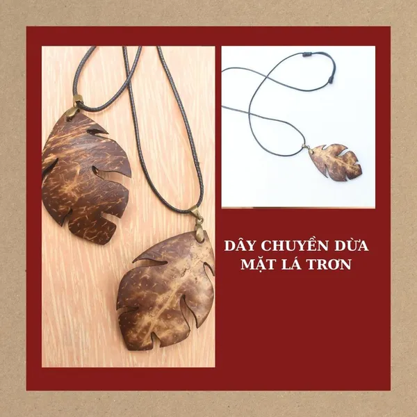 DÂY CHUYỀN DỪA MẶT LÁ TRƠN