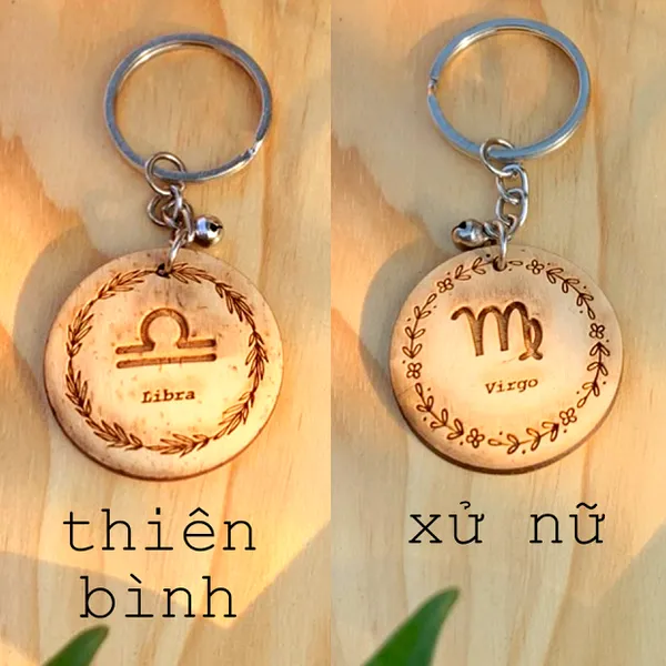 Móc khóa 12 cung hoàng đạo dễ thương - thanh lịch