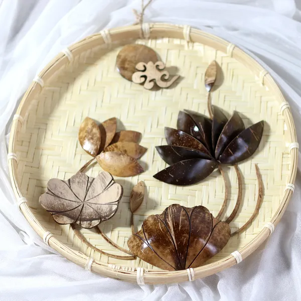 TRANH DỪA ỐP NIA TRE DECOR, KHẮC CHỮ 0đ + TẶNG CHÂN ĐẾ / MẪU 3
