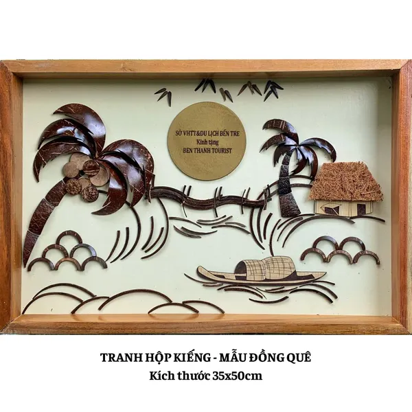 TRANH HỘP KIẾNG 35x50cm– ĐỒNG QUÊ