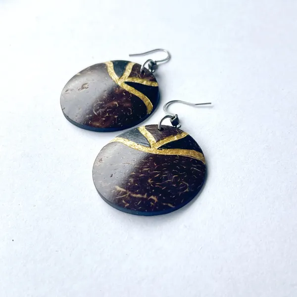 BÔNG TAI DỪA TRÒN CỔ ĐIỂN