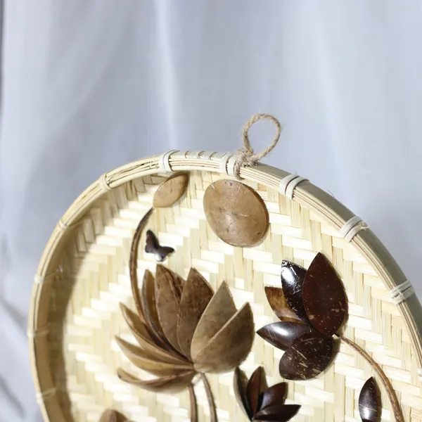 TRANH DỪA ỐP NIA TRE DECOR, KHẮC CHỮ 0đ + TẶNG CHÂN ĐẾ / MẪU 4