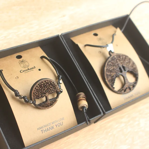 BỘ TRANG SỨC DỪA TREE OF LIFE ( 2 MÓN ) 