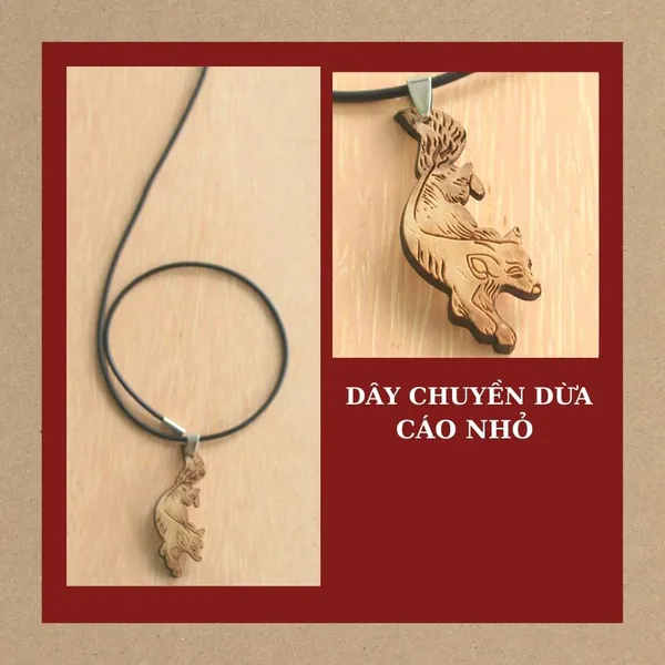 DÂY CHUYỀN DỪA CÁO NHỎ, dây đeo cao su phong cách