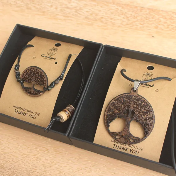 BỘ TRANG SỨC DỪA TREE OF LIFE ( 2 MÓN ) 