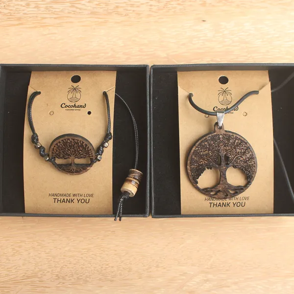 BỘ TRANG SỨC DỪA TREE OF LIFE ( 2 MÓN ) 