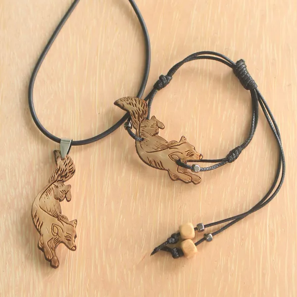 BỘ TRANG SỨC DỪA CÁO NHỎ ( 2 MÓN ) 