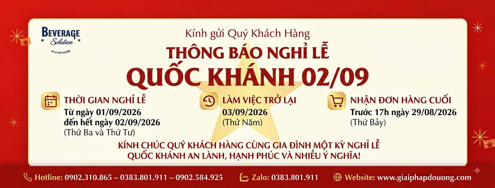 THÔNG BÁO NGHỈ LỄ QUỐC KHÁNH