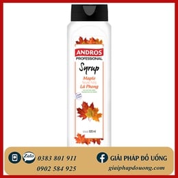 SYRUP ANDROS HƯƠNG LÁ PHONG/ MAPLE 820ML