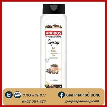 SYRUP ANDROS HƯƠNG TRÀ KHÓI/ SMOKED TEA 820ML