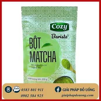 BỘT TRÀ XANH MATCHA COZY BARISTA 200GR