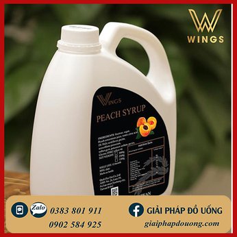 1 THÙNG SYRUP WINGS PEACH (6 CAN 2,5KG)