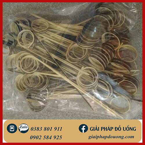 GIẢI PHÁP ĐỒ UỐNG - XIÊN TRE CUỐN / XIÊN GỖ TRANG TRÍ