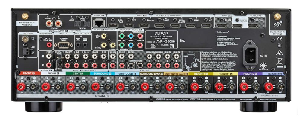 Ampli DENON AVR X3600H
