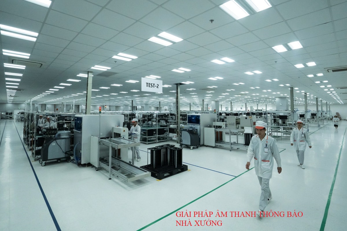 GIẢI PHÁP ÂM THANH THÔNG BÁO NHÀ XƯỞNG