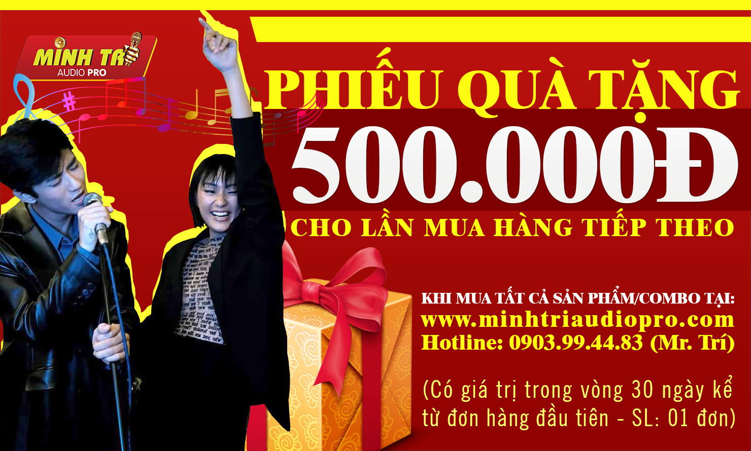 MINH TRI AUDIO - PROMOTION PROGRAM TO GIVE BUYER Vouchers for Loyal Customers