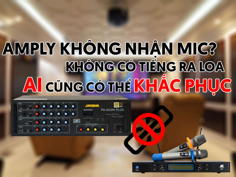 AMPLY KHÔNG NHẬN MIC? KHÔNG PHÁT RA TIẾNG, NGUYÊN NHÂN VÀ CÁCH SỬ LÝ