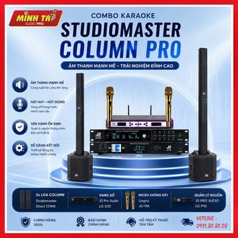 Combo Karaoke Studiomaster Column - Đẳng cấp âm thanh hiện đại, mạnh mẽ cho không gian cao cấp