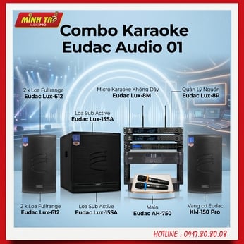 COMBO KARAOKE EUDAC AUDIO 01 – GIẢI PHÁP ÂM THANH GIA ĐÌNH ĐẲNG CẤP, HÁT HAY NHƯ PHÒNG VIP