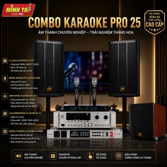 Combo Karaoke Pro 25 - Giải pháp cho gia đình , phòng karaoke 25m2