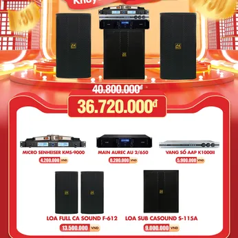 [ĐÓN LỄ] Bộ Dàn Karaoke Gia Đình - COMBO 5
