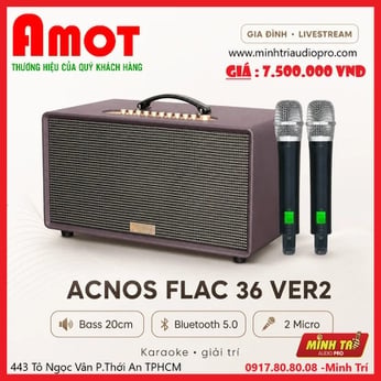 Loa karaoke xách tay Acnos Flac 36 Ver2