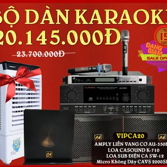 HOT SALE THÁNG 1 - BỘ DÀN ÂM THANH KARAOKE VIPCA20