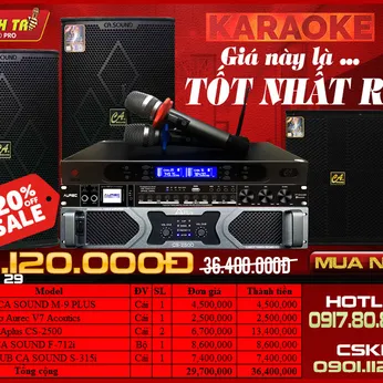 DÀN KARAOKE CAO CẤP VIP CA 29