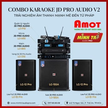 Combo Karaoke JD Pro Audio V2 - Giải pháp âm thanh cho gia đình và karaoke chuyên nghiệp