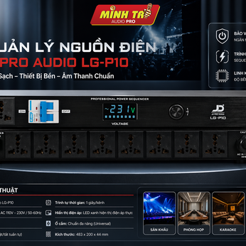 Quản lý nguồn JD PRO AUDIO LG-P10