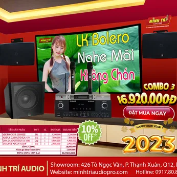 COMBO 3 BỘ DÀN KARAOKE GIA ĐÌNH - 2023 (Giảm 10%)