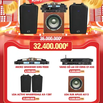 [ĐÓN LỄ] Bộ Dàn Karaoke Gia Đình - COMBO 4