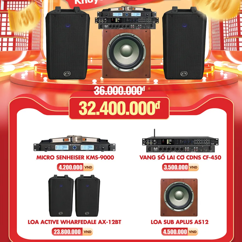 [ĐÓN LỄ] Bộ Dàn Karaoke Gia Đình - COMBO 4