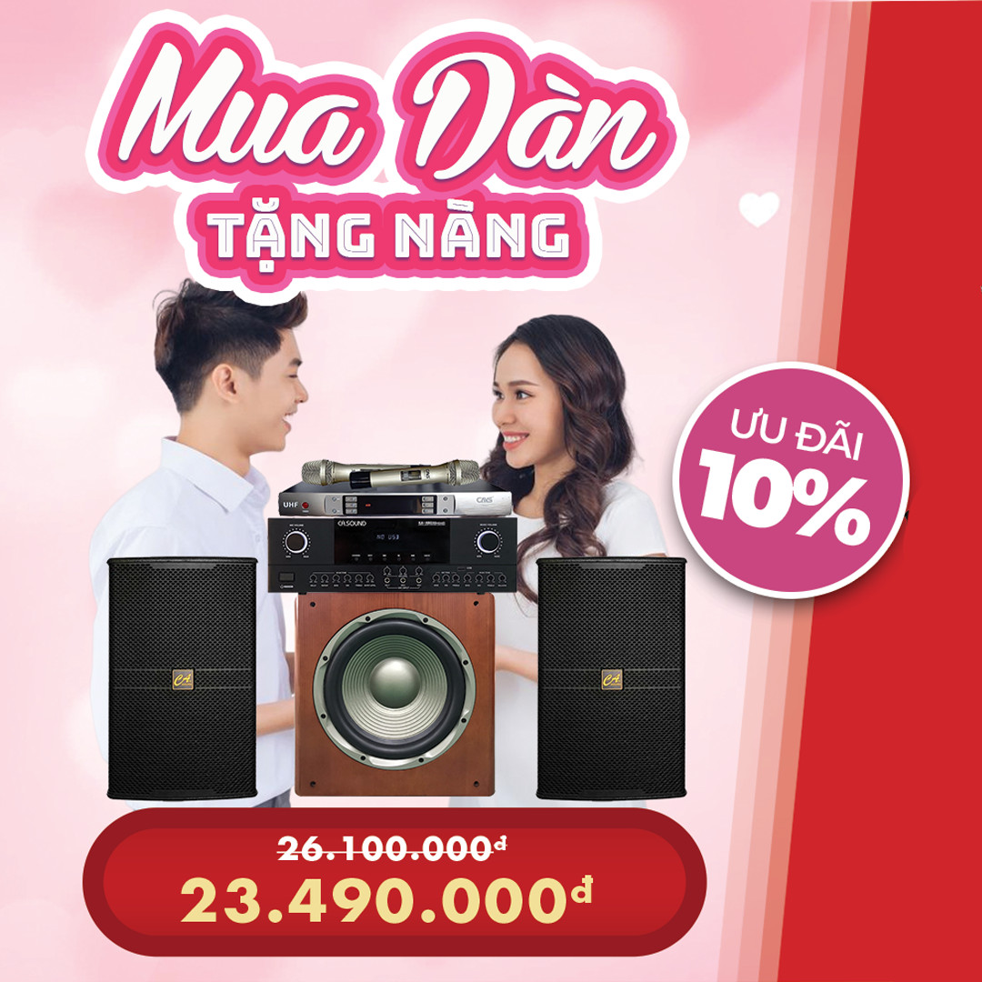 [MUA DÀN TẶNG NÀNG] Bộ Dàn Karaoke Gia Đình - COMBO 3