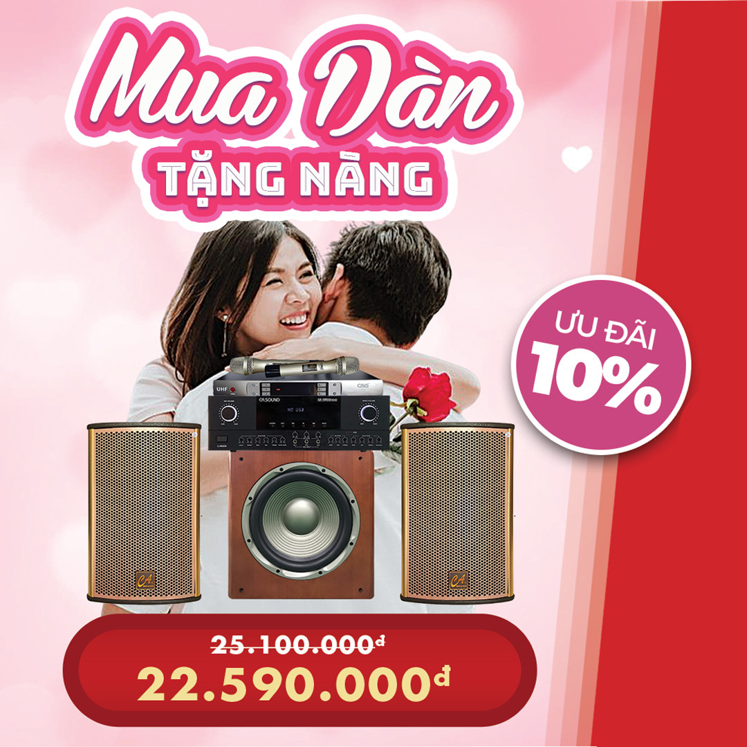 [MUA DÀN TẶNG NÀNG] Bộ Dàn Karaoke Gia Đình - COMBO 2