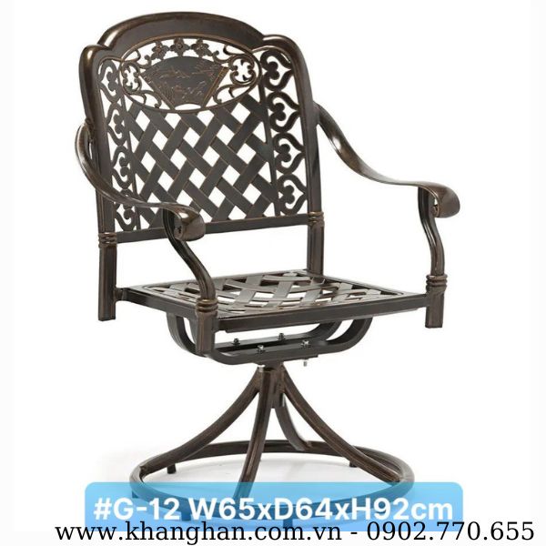 Ghế nhôm ngoài trờI KH23-G12 Ghế nhôm ngoài trờI KH23-G12