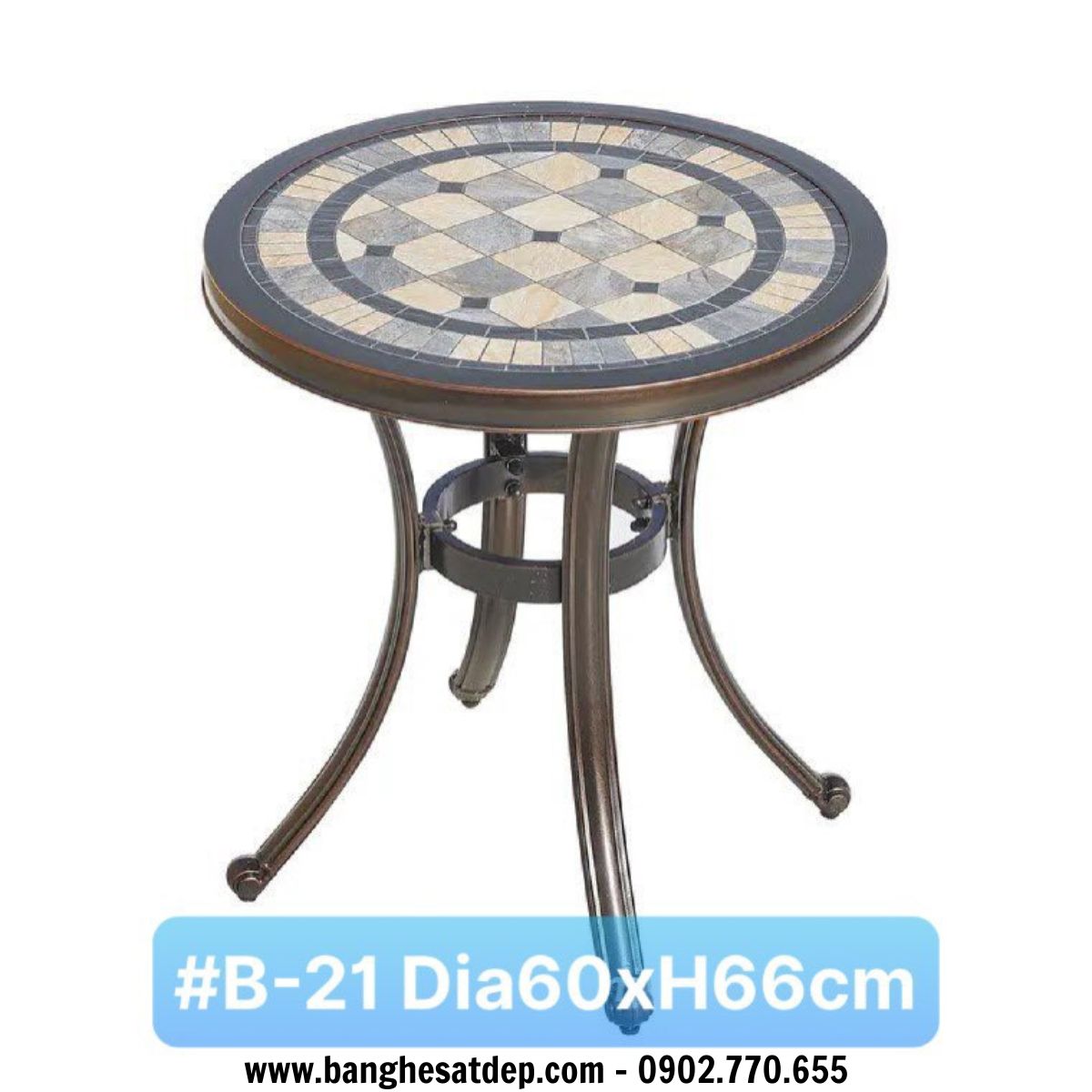 Bàn tròn nhôm đúc nhập khẩu sơn tĩnh điện ngoài trời Bàn tròn nhôm đúc nhập khẩu sơn tĩnh điện ngoài trời