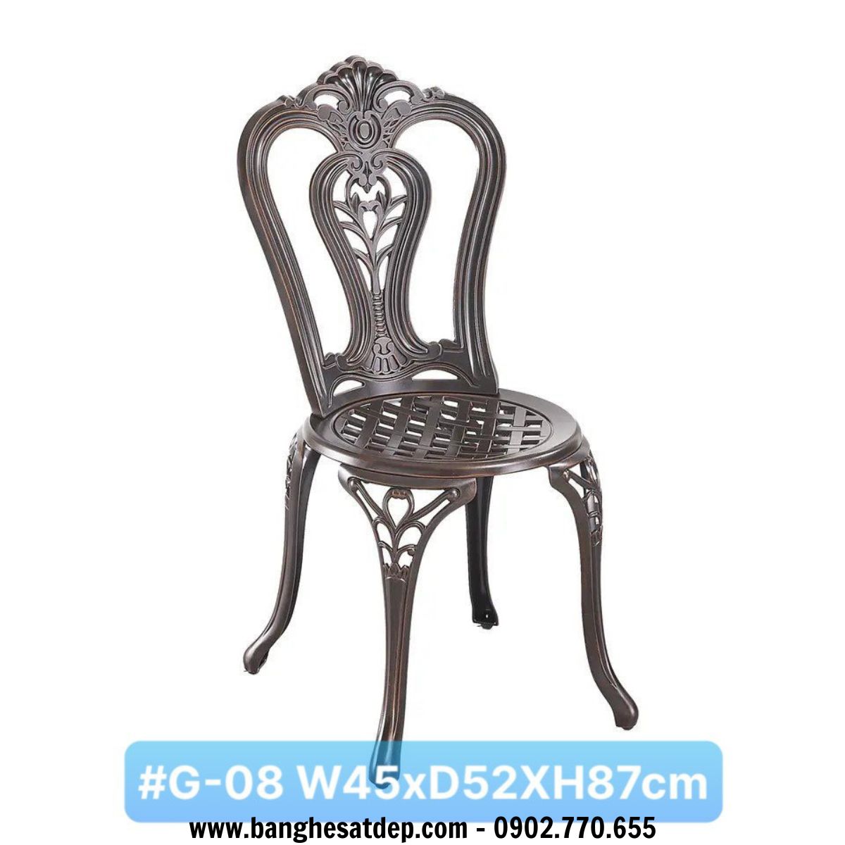 Ghế tròn nhôm đúc nhập khẩu sơn tĩnh điện ngoài trời Ghế tròn nhôm đúc nhập khẩu sơn tĩnh điện ngoài trời