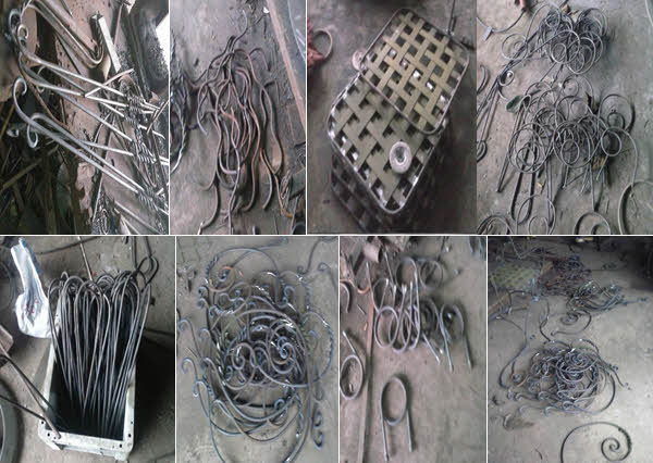 Preparing for a wrought iron chair art Preparing for a wrought iron chair art