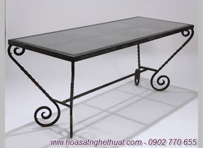 Sofa table in beautiful curling iron art KH-B027 Sofa table in beautiful curling iron art KH-B027