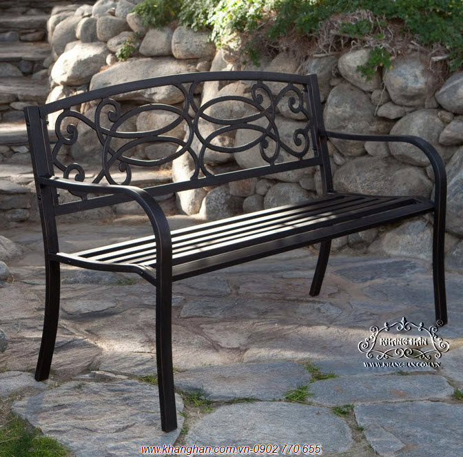 Benches vintage iron garden art KH-G040 Benches vintage iron garden art KH-G040