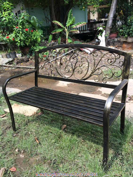 Benches vintage iron garden art KH-G043 Benches vintage iron garden art KH-G043