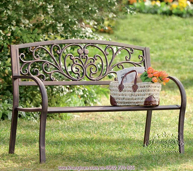 Benches vintage iron garden art KH-G043 Benches vintage iron garden art KH-G043