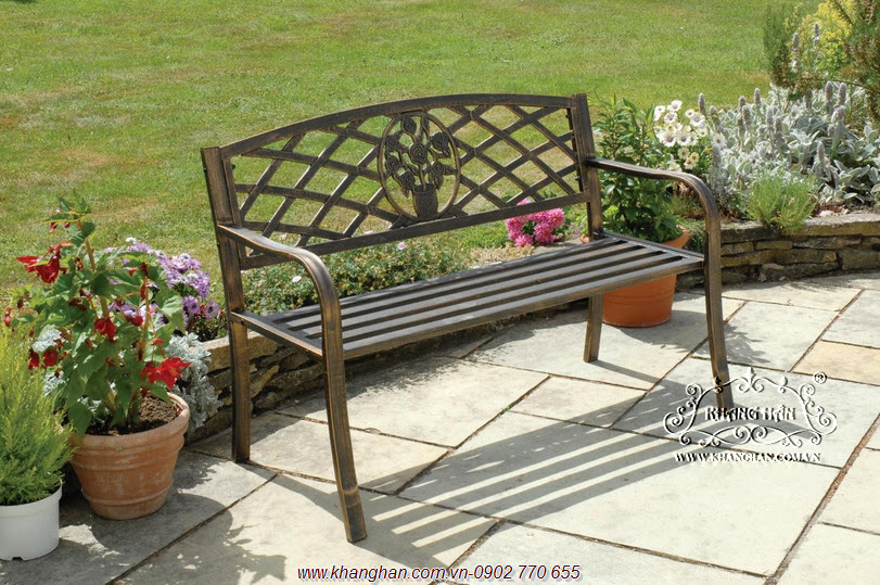 Benches vintage iron garden art KH-G044 Benches vintage iron garden art KH-G044