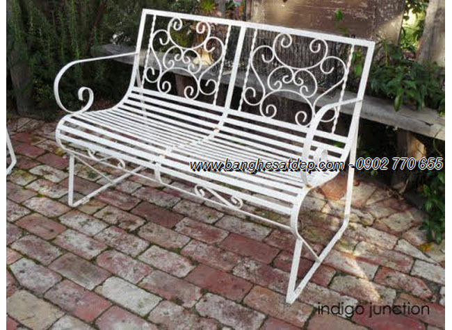 Benches beautiful iron garden art KH-G046 Benches beautiful iron garden art KH-G046