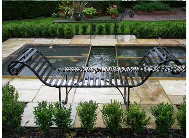 Iron benches outdoor art KH-G051 Iron benches outdoor art KH-G051