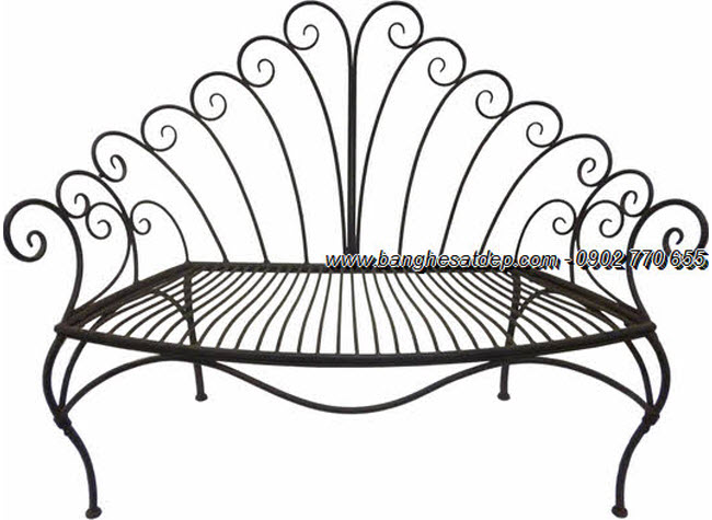 Iron benches outdoor art KH-G052 Iron benches outdoor art KH-G052
