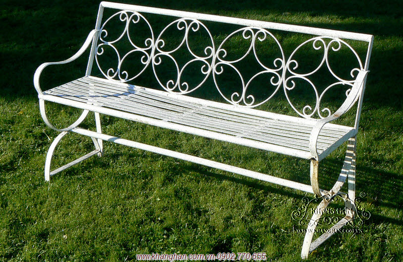 Ghế sân vườn đẹp bằng sắt uốn mỹ thuật