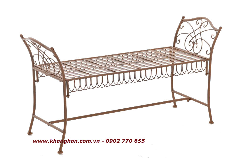 Long iron bench forged iron art KH17-GD005 Long iron bench forged iron art KH17-GD005