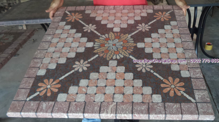 Bàn đá Mosaic KH-003 Bàn đá Mosaic KH-003